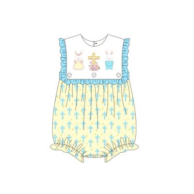 China Lovely New Design Easter Kids Toddler Kids Casual Sleeveless Romper for sale