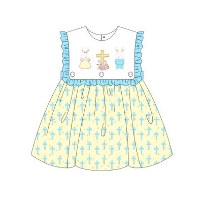 China Newest Design Wholesale Easter Summer Cute Anti-wrinkle Boyis New Arrival Baby Casual Dress for sale