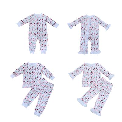 China Washable 100% Cotton Boys Girls Pajamas Sets Kids Pajamas For Kids Sleepwear Christmas Series Baby Clothes Sets for sale