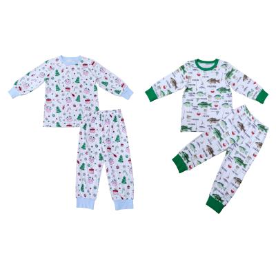 China Wholesale Breathable Winter Cartoon Print Boy Pajamas Set Organic Cotton Pajamas Baby Boy Sleepwear for sale