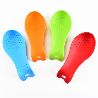 China Wholesale Hot Selling Cute Shelf Viable Mat Knife Fork Spoon Chopsticks Spoon Cushion Silicone Tableware for sale