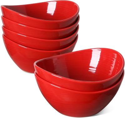 China Wholesale Disposable Solid Color Ceramic Bowl Salad Bowl Kitchen Utensils Customized Customized Bowl for sale