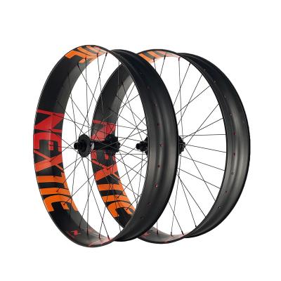 China Fat Bike Snow Bike Beach Bike 26x4.0 Fat Bike Wheels 105mm Carbon Wheelset Fat Bike Bicycle Wheel for sale