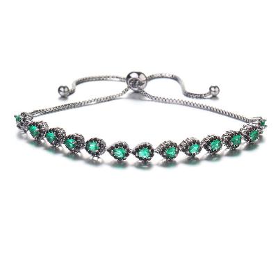 China Environmentally Friendly Zircon Charm Adjustable Bracelet Water Drop Fashion Bracelet Wholesale for sale