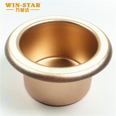 China Modern Height Quality Sofa Chair Cup Holder Gose Gold Furniture Aluminum Cup Holder for sale