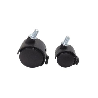 China Contemporary Plastic Office Black Color Furniture Chair Caster Wheels for sale