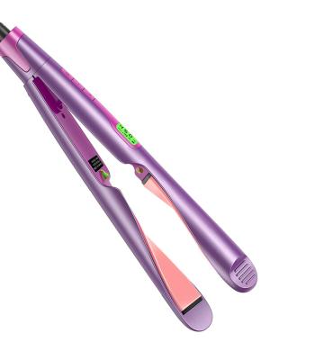 China Aluminum Twist Dish Private Label Titanium Plates Flat Iron Straightening Tool Professional Hair Straightener for sale