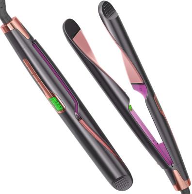 China Professional production spiral 2 in 1 straight curl hair curlers curling iron 099 for sale