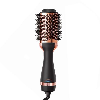 China Ionic Hot Hair Straightener One Step Electric Hair Brush Comb Fast Straight Hair Comb for sale