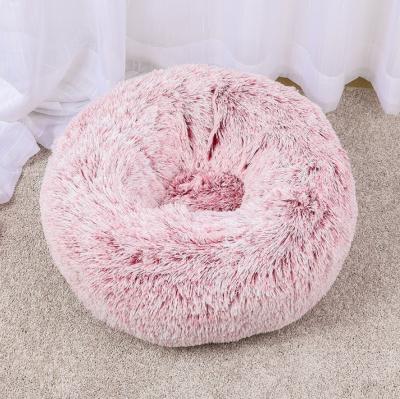 China New Removable Blanket Pet Mat For All Seasons Winter Plush Round Dog Kennel Cat Kennel Warm Cat Bed for sale