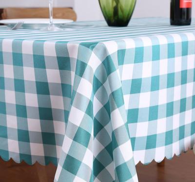 China Fancy Waterproof Water Proof Dining Geometric Rectangular PVC Tablecloth For Home Party for sale