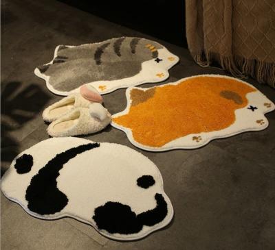 China Modern Anti Slip Animal Door Mat Sell Custom Made Modern Minimalist Woven Well Printed Nordic Rug For Living Room Carpet for sale