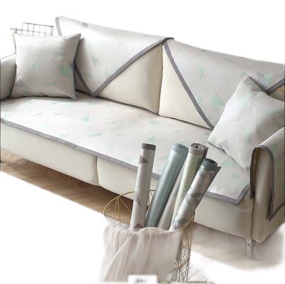 China Anti Plant Sofa Sectional Stretch Slipcover Printed Elastic Skid Couch Covers for sale