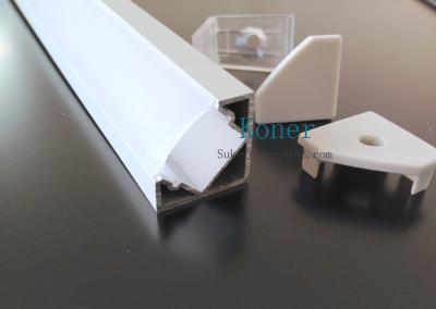 China ALUMINIUM LED PROFILE FOR LED STRIPS - 45° - 2M for sale