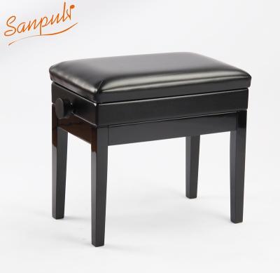 China Sanpuli 1511J Wood Painting Adjustable Piano Stool Bench Leather Piano Bench From China Professional Factory for sale