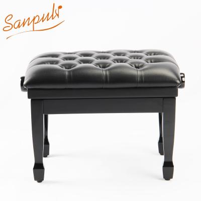 China Hot Selling Sanpuli Factory 1051H Solid Wood Piano Adjustable Bench Cushions Piano Bench Solid Wood Foam for sale