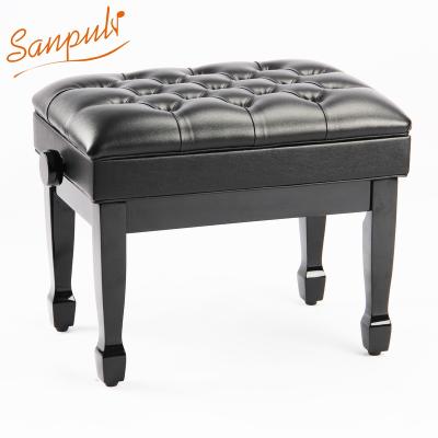 China Sanpuli 1551H Wood Painting Adjustable Stools Piano Bench PU Leather Stable Piano Bench From China Professional Factory for sale