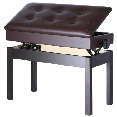 China Sanpuli Q25 Adjustable Double Piano Stools Piano Bench With Wooden Storage Q25 for sale