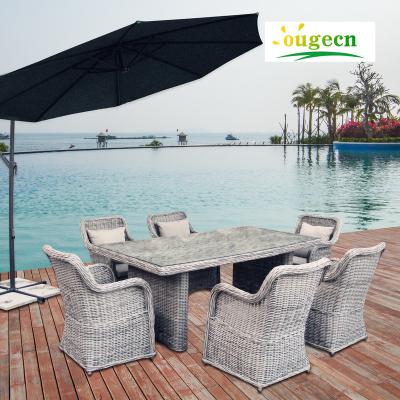 China Contemporary Wicker Bistros Sofa Modern Patio Dining Rattan Furniture For Outdoor Garden Coffee Table for sale