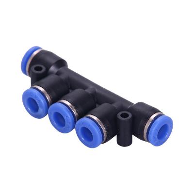 China Other PK Series Five Components Pneumatically Cross Joint Pipe Tube Fitting for sale