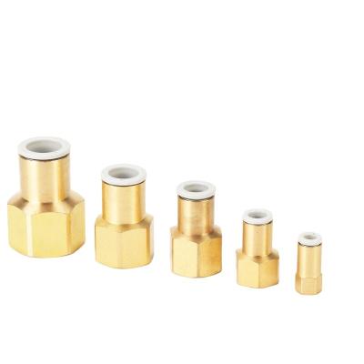 China Garment Shops Female Wire One Touch Brass Pneumatic Connector Fitting KQ2F16-01/02/03/04 for sale