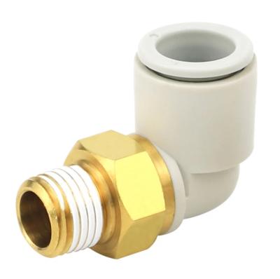 China Garment Shops One-Touch Fittings KQ2 Series-KQ2L Male Elbow Air Pneumatic Tube Connector Fittings 4mm 6mm 8mm for sale