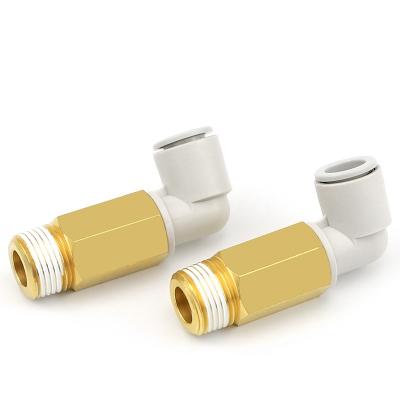 China Material Of Construction Shops SMC Type Fittings Kq2w , One Touch Male Elbow Fittings Extended for sale