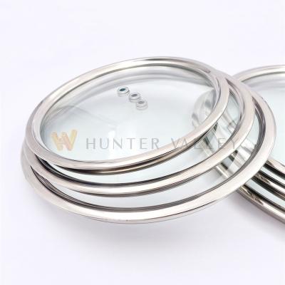 China Viable manufacturers direct sales of high temperature resistant high transparent glass jar cover / glass lid / glass cover for sale