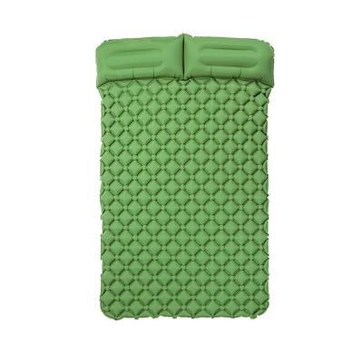 China Double Size Outdoor Inflatable Sleep Pad Nylon/TPU Outdoor Backpacking Camping Equipment Mat 2 Person Air Mattress Lightweight Crib for sale