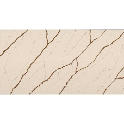 China China Pengxiang Calacatta Gold Marble Slabs Quartz Stone Kitchen Countertops Good Quality Modern Artificial Quartz Stone Tops Vanity Tops for sale