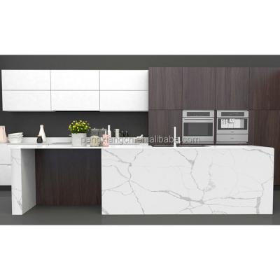 China Modern Artificial Marble-Look Collection Kitchen Cladding Outdoor Quartz Stone Countertops for sale