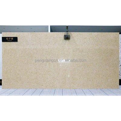 China Durable Yellow Wholesale Yellow Quartz Slabs Decorative Stone Countertops Gable Slab Quartz Slab Production Line for sale