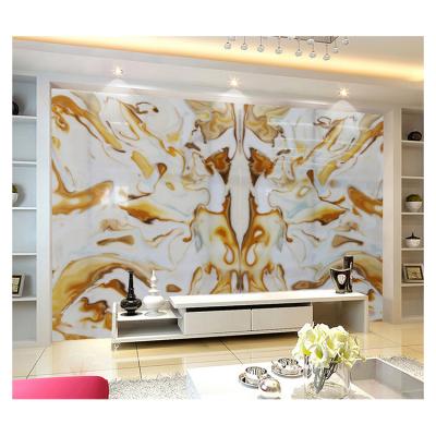 China Modern Unique Design 2400*1600mm Made In China Marble Artificial Onyx Slab for sale