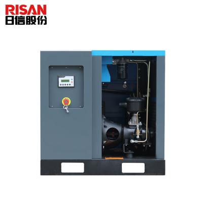 China 7.5kw 10hp energy saving silent oil lubricated screw air compressor for sale