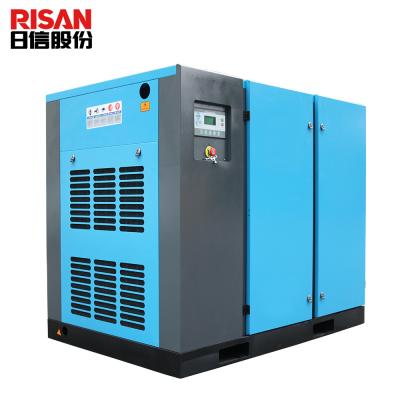 China Lubricated 100HP Industrial Screw Air Compressor 75KW Industrial Screw Air Compressor for sale