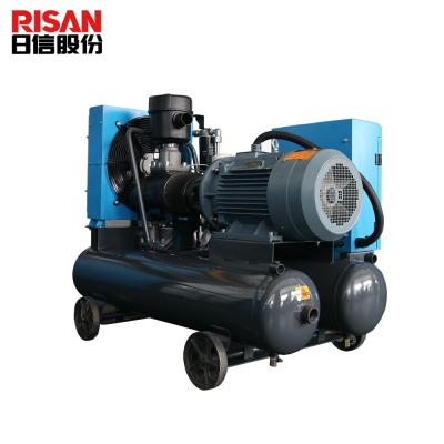 China 30KW Air Compressor Lubricated Mining 30kw Electric Portable Screw Air Compressor With Air Tank for sale