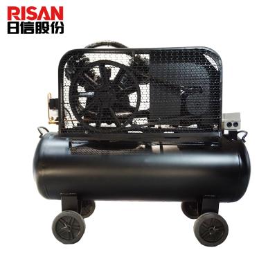 China Lubricated Hot Sale 2 Cylinder 8 Bar 5.5hp Piston Belt Driven Air Compressors With Reservoir for sale