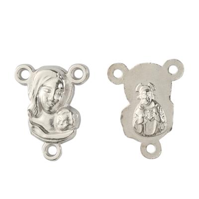 China Wholesale Religious Alloy Religious Catholic Charm Metal Centerpiece Rosary Pendant Centerpiece for sale