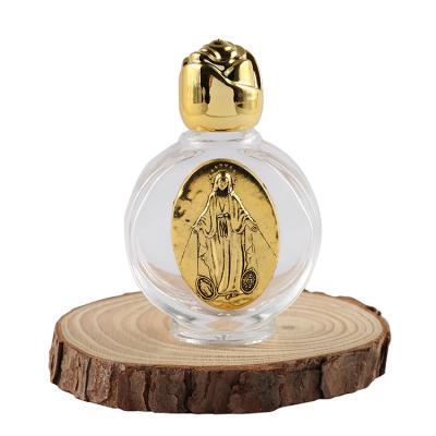 China Europe 15ml glass bottle with metallic foil depicting Pope Francis for sale