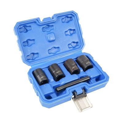 China Square Bolt Nut Remover Set 5 Pcs Nut Extractor Tool Kit Socket Set for sale