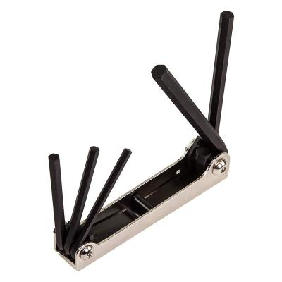 China Design Folding Folding Hex Wrench Set 5 SAE Sizes Portable Allen Wrench Key Key for sale