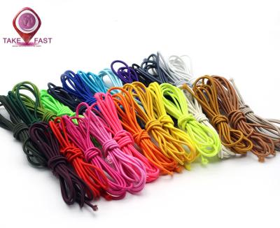 China Factory Wholesale High Strong Elastic Elastic Bungee Cord Braided Round Rubber Elastic Rope for sale