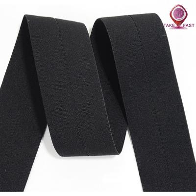 China Comfortable Colorful Nylon Half Folded Elastic Band Folded In Half Wrapping Band Suitable For Clothing Accessories Elastic Webbing Skirt for sale