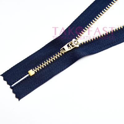 China Customized fashion environmental friendly design for 3YG/4YG jeans metal zipper cheap jeans zipper metal zipper slider for sale