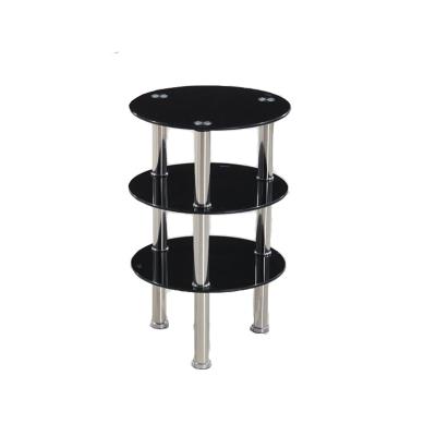 China 20169 Chinese modern and luxuery metal legs and small round glass designer coffee table for sale