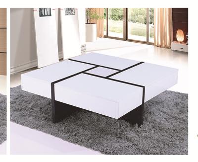 China 2021 Italian design hot sale pictures of white wood furniture coffee table for sale