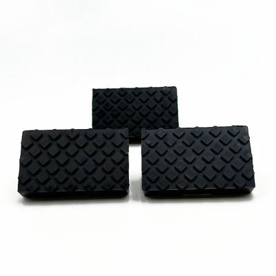 China Custom Manufacturing Of Corrosion-Resistant Industrial Black Rectangular Foot Pads for sale