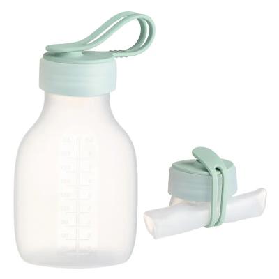 China Food Grade Silicone Baby Milk Storage Tank With Straw Customizable for sale