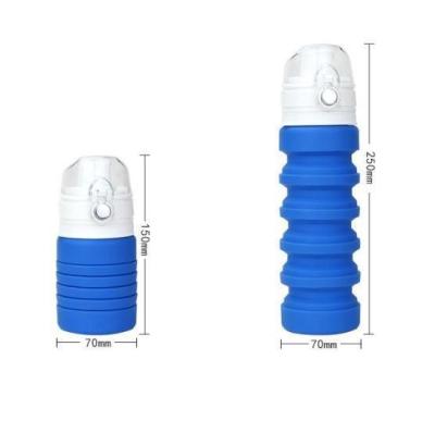 중국 실리콘 봉투식 컵, 식품성 실리콘 스포츠 휴대용 물병 폴드형 싸이클링 물병 판매용