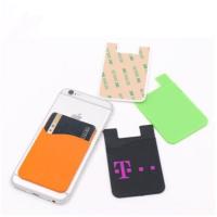 Cina FDA adesivo 3M Silicone Card Holder per l'abitudine del telefono in vendita